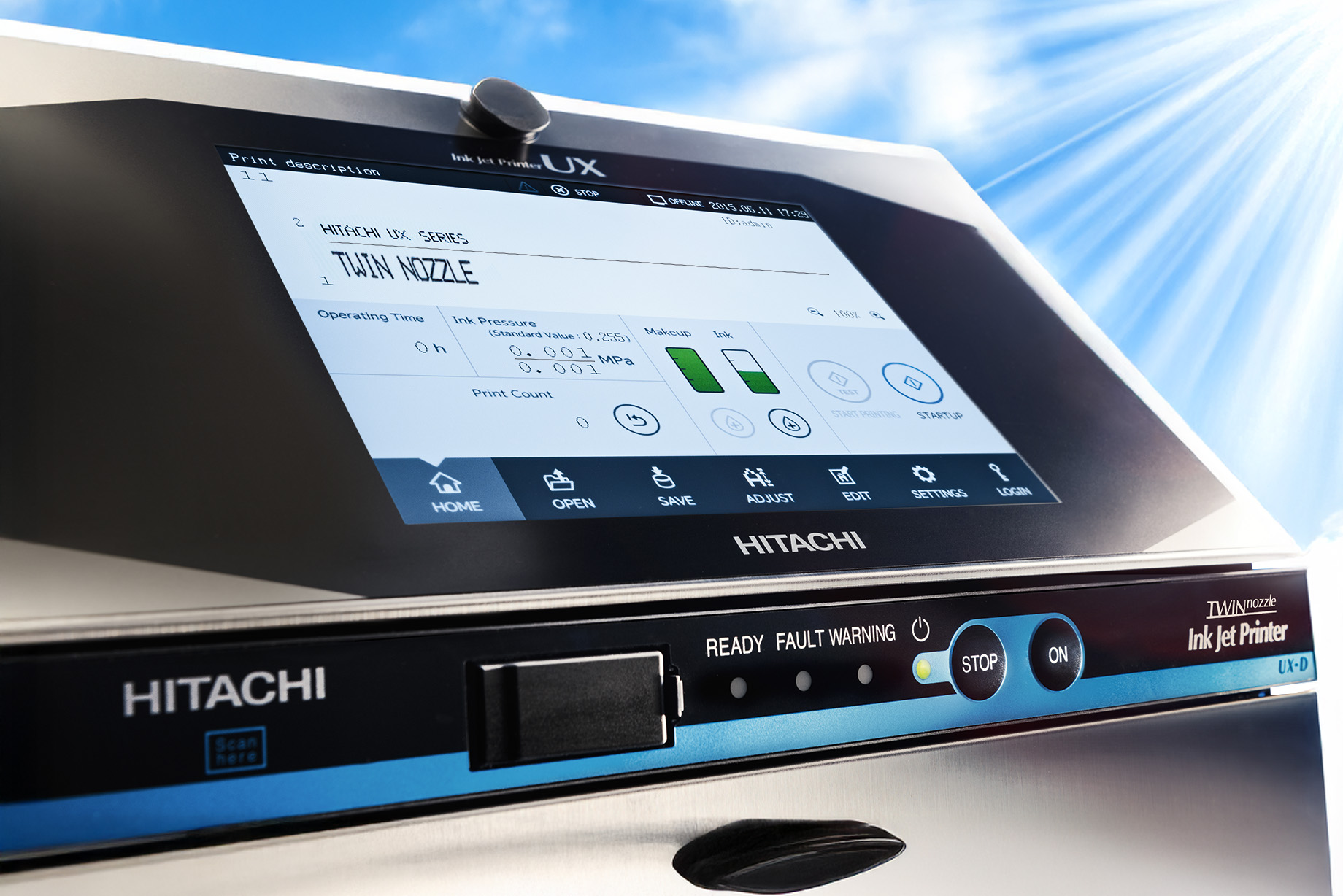 Hitachi UX-TWIN ЖК-экран дисплея